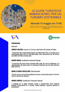 Federagit Padova: Le guide turistiche ambasciatrici per un turismo sostenibile" - incontro el 13.05.2025