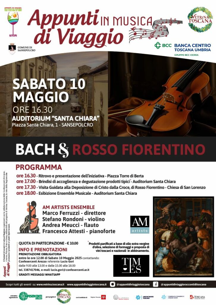 Confesercenti Arezzo, “Appunti di Viaggio” in musica a Sansepolcro
