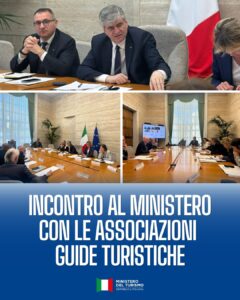 Guide turistiche: Federagit Confesercenti, incontro positivo con il Ministro Mazzi
