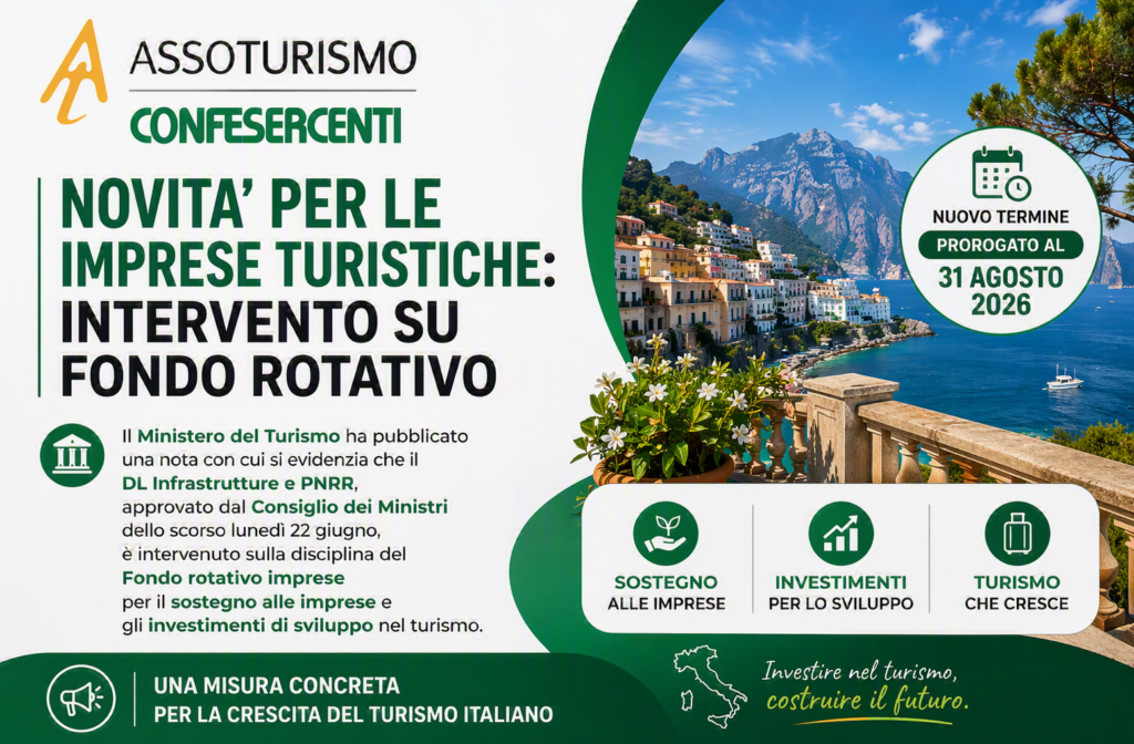 Fondo rotativo per il sostegno alle imprese e gli investimenti di sviluppo nel Turismo
