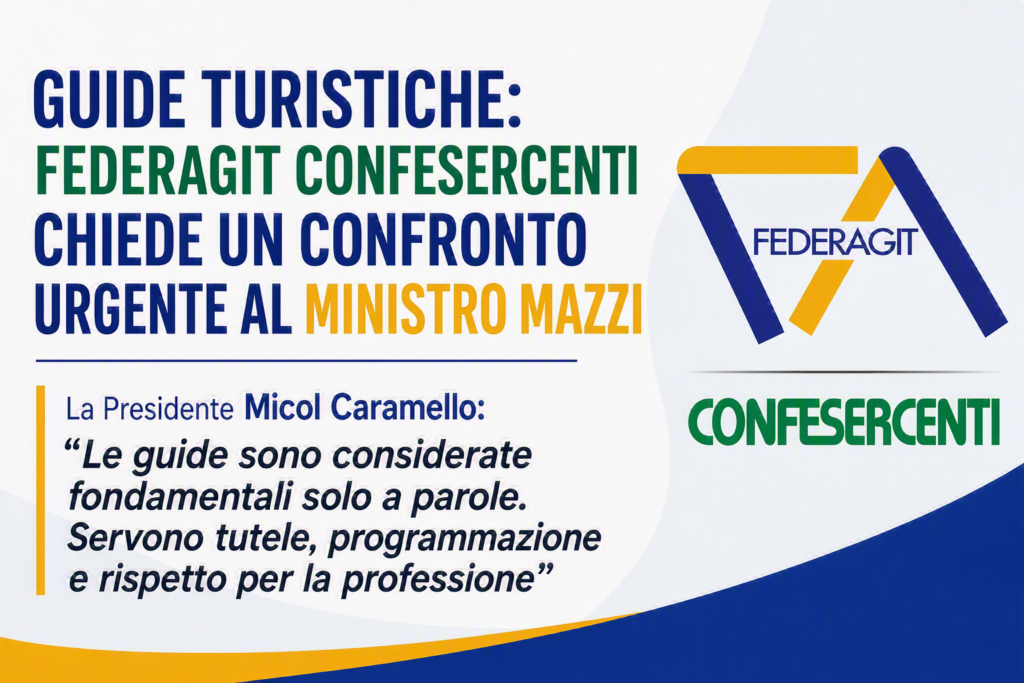 Guide turistiche: Federagit Confesercenti chiede un confronto urgente al ministro Mazzi